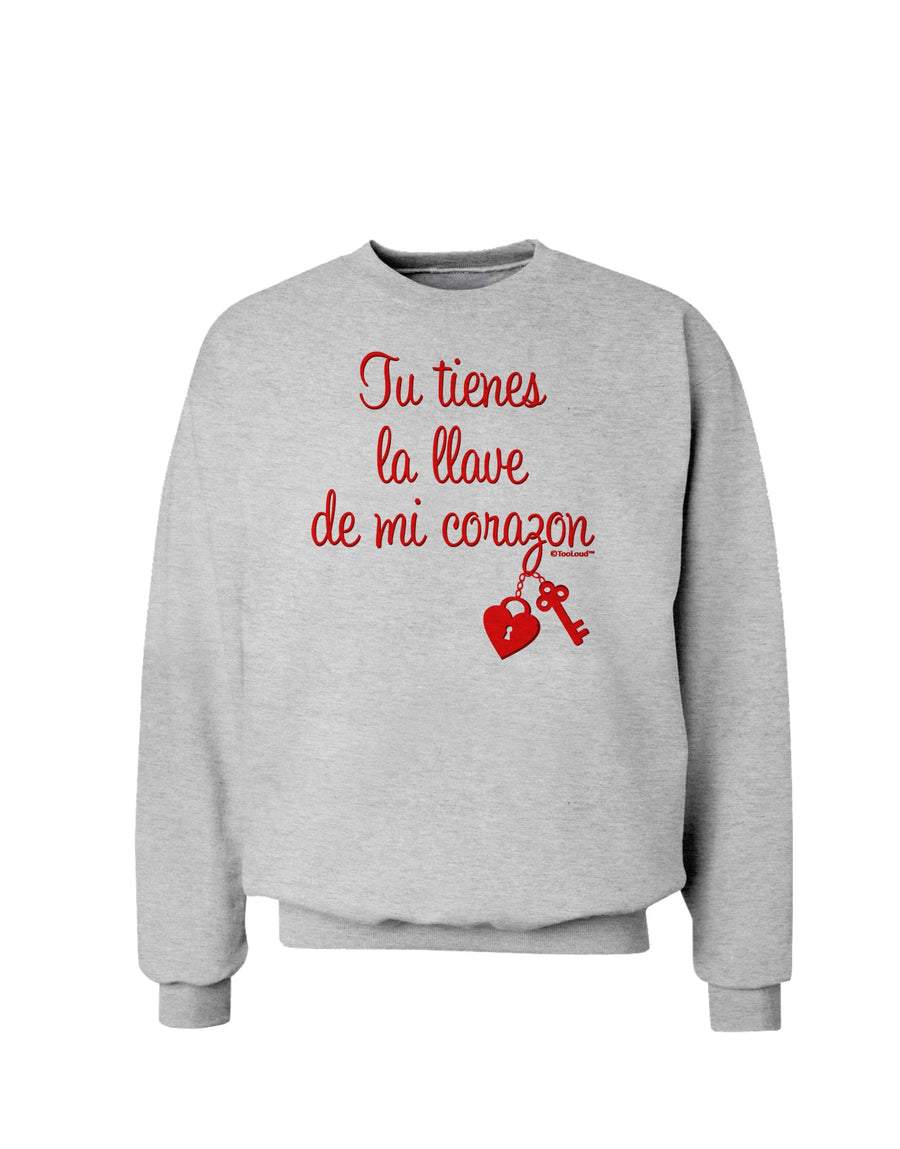 Tu Tienes La Llave De Mi Corazon Sweatshirt by TooLoud-Sweatshirts-TooLoud-White-Small-Davson Sales