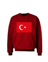 Turkey Flag Adult Dark Sweatshirt by TooLoud-Sweatshirts-TooLoud-Deep-Red-Small-Davson Sales