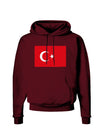 Turkey Flag Dark Hoodie Sweatshirt by TooLoud-Hoodie-TooLoud-Maroon-Small-Davson Sales