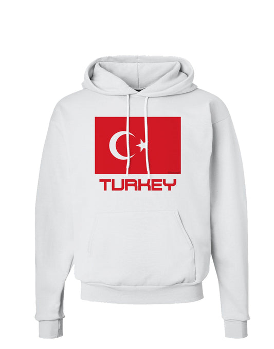 Turkey Flag with Text Hoodie Sweatshirt by TooLoud-Hoodie-TooLoud-White-Small-Davson Sales
