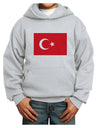 Turkey Flag Youth Hoodie Pullover Sweatshirt by TooLoud-Youth Hoodie-TooLoud-Ash-XS-Davson Sales