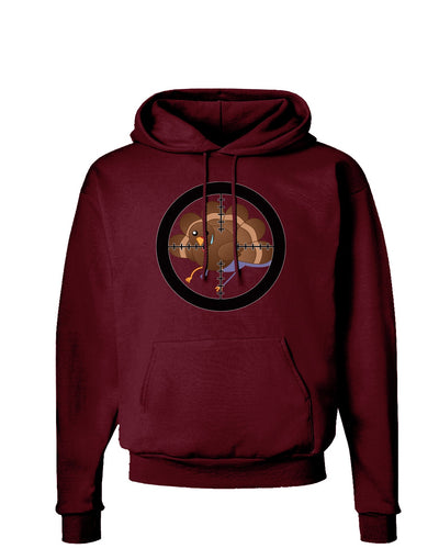 Turkey Trouble - Thanksgiving Funny Dark Hoodie Sweatshirt-Hoodie-TooLoud-Maroon-Small-Davson Sales