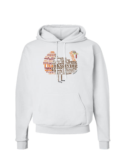 Turkey Typography Hoodie Sweatshirt-Hoodie-TooLoud-White-Small-Davson Sales