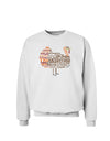 Turkey Typography Sweatshirt-Sweatshirts-TooLoud-White-Small-Davson Sales