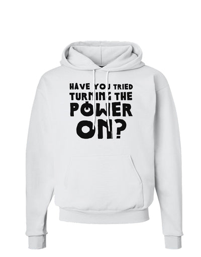 Turning the Power On Hoodie Sweatshirt-Hoodie-TooLoud-White-Small-Davson Sales