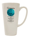 Turquoise Birthstone Conical Latte Coffee Mug - Crafted for the Discerning Coffee Enthusiast-Conical Latte Mug-TooLoud-White-Davson Sales