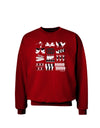 Twelve Days of Christmas Adult Dark Sweatshirt-Sweatshirts-TooLoud-Deep-Red-Small-Davson Sales