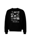 Twelve Days of Christmas Text Adult Dark Sweatshirt-Sweatshirts-TooLoud-Black-Small-Davson Sales