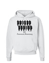 Twelve Drummers Drumming Text Hoodie Sweatshirt-Hoodie-TooLoud-White-Small-Davson Sales