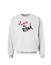 Twerk To EDM Pink Sweatshirt-Sweatshirts-TooLoud-White-Small-Davson Sales