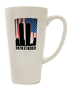 Twin Towers Commemorative 16 Ounce Conical Latte Coffee Mug - Expertly Crafted Drinkware-Conical Latte Mug-TooLoud-White-Davson Sales