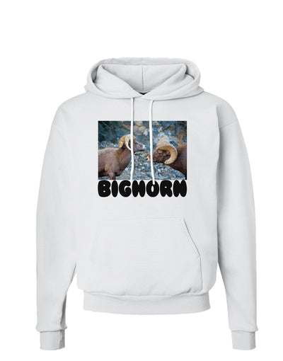 Two Bighorn Rams Text Hoodie Sweatshirt-Hoodie-TooLoud-White-Small-Davson Sales