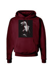 Tyrannosaurus Rex Design - Grayscale Dark Hoodie Sweatshirt by TooLoud-Hoodie-TooLoud-Maroon-Small-Davson Sales