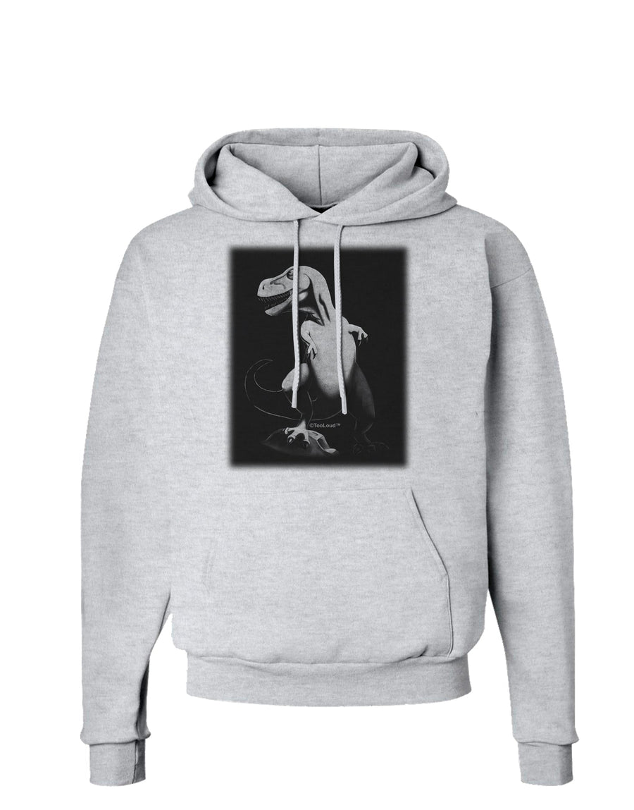 Tyrannosaurus Rex Design - Grayscale Hoodie Sweatshirt by TooLoud-Hoodie-TooLoud-White-Small-Davson Sales