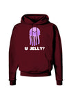 U Jelly Cute Jellyfish Dark Hoodie Sweatshirt by TooLoud-Hoodie-TooLoud-Maroon-Small-Davson Sales