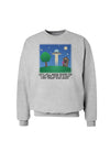 UFO Stopping At an Out-house Text Sweatshirt by TooLoud-Sweatshirts-TooLoud-AshGray-Small-Davson Sales