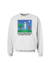 UFO Stopping At an Out-house Text Sweatshirt by TooLoud-Sweatshirts-TooLoud-White-Small-Davson Sales