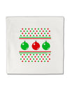 Ugly Christmas Sweater Ornaments Micro Fleece 14&#x22;x14&#x22; Pillow Sham-Ornament-TooLoud-White-Davson Sales