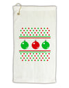 Ugly Christmas Sweater Ornaments Micro Terry Gromet Golf Towel 11&#x22;x19-Ornament-TooLoud-White-Davson Sales