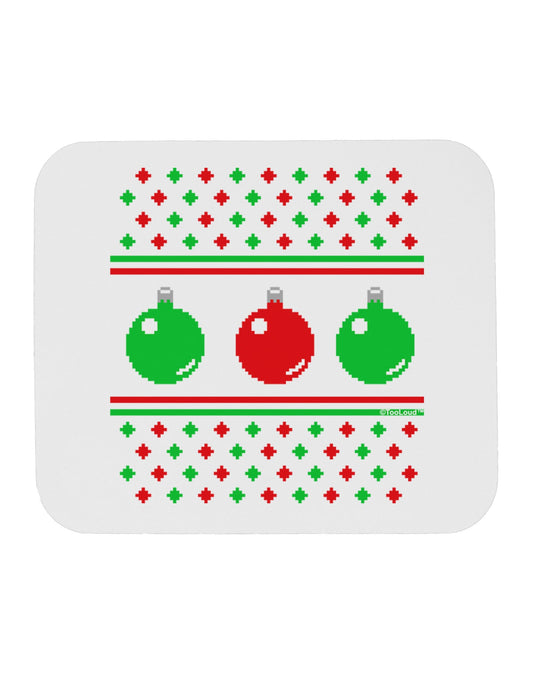 Ugly Christmas Sweater Ornaments Mousepad-Ornament-TooLoud-White-Davson Sales