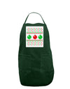 Ugly Christmas Sweater Ornaments Panel Dark Adult Apron-Bib Apron-TooLoud-Hunter-One-Size-Davson Sales