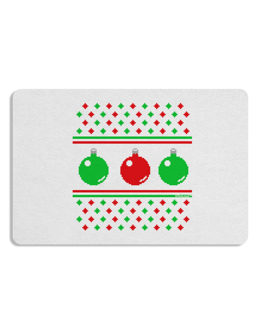 Ugly Christmas Sweater Ornaments Placemat Set of 4 Placemats-Placemat-TooLoud-White-Davson Sales