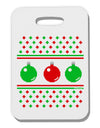 Ugly Christmas Sweater Ornaments Thick Plastic Luggage Tag-Ornament-TooLoud-White-One Size-Davson Sales