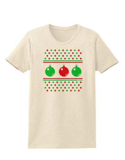 Ugly Christmas Sweater Ornaments Womens T-Shirt-Ornament-TooLoud-Natural-X-Small-Davson Sales