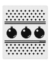 Ugly Sweater Ornaments BnW 9 x 10.5&#x22; Rectangular Static Wall Cling-Static Wall Cling-TooLoud-White-Davson Sales