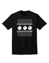 Ugly Sweater Ornaments BnW Adult Dark T-Shirt-Mens T-Shirt-TooLoud-Black-Small-Davson Sales