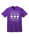 Ugly Sweater Ornaments BnW Adult Dark T-Shirt-Mens T-Shirt-TooLoud-Purple-Small-Davson Sales