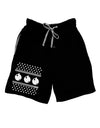 Ugly Sweater Ornaments BnW Adult Lounge Shorts-Ornament-TooLoud-Black-Small-Davson Sales