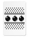 Ugly Sweater Ornaments BnW Aluminum Magnet-Ornament-TooLoud-White-Davson Sales