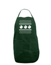 Ugly Sweater Ornaments BnW Dark Adult Apron-Bib Apron-TooLoud-Hunter-One-Size-Davson Sales