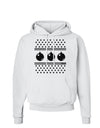 Ugly Sweater Ornaments BnW Hoodie Sweatshirt-Hoodie-TooLoud-White-Small-Davson Sales