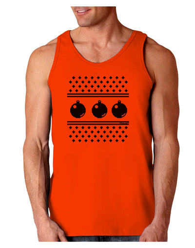 Ugly Sweater Ornaments BnW Loose Tank Top-Ornament-TooLoud-Orange-Small-Davson Sales