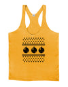 Ugly Sweater Ornaments BnW Mens String Tank Top-Men's String Tank Tops-LOBBO-Gold-Small-Davson Sales