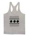 Ugly Sweater Ornaments BnW Mens String Tank Top-Men's String Tank Tops-LOBBO-Light-Gray-Small-Davson Sales