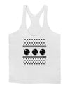 Ugly Sweater Ornaments BnW Mens String Tank Top-Men's String Tank Tops-LOBBO-White-Small-Davson Sales