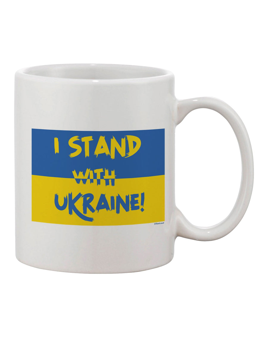 TooLoud I stand with Ukraine Flag Printed 11oz Coffee Mug