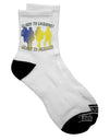 Ukrainian Pride Adult Socks - Celebrate Your Glory with Style - TooLoud-Socks-TooLoud-Short-Ladies-4-6-Davson Sales