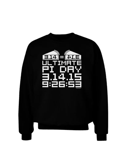 Ultimate Pi Day Design - Mirrored Pies Adult Dark Sweatshirt by TooLoud-Sweatshirts-TooLoud-Black-Small-Davson Sales