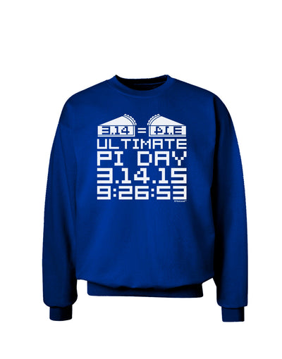 Ultimate Pi Day Design - Mirrored Pies Adult Dark Sweatshirt by TooLoud-Sweatshirts-TooLoud-Deep-Royal-Blue-Small-Davson Sales