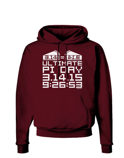 Ultimate Pi Day Design - Mirrored Pies Dark Hoodie Sweatshirt by TooLoud-Hoodie-TooLoud-Maroon-Small-Davson Sales
