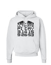 Ultimate Pi Day Design - Mirrored Pies Hoodie Sweatshirt by TooLoud-Hoodie-TooLoud-White-Small-Davson Sales