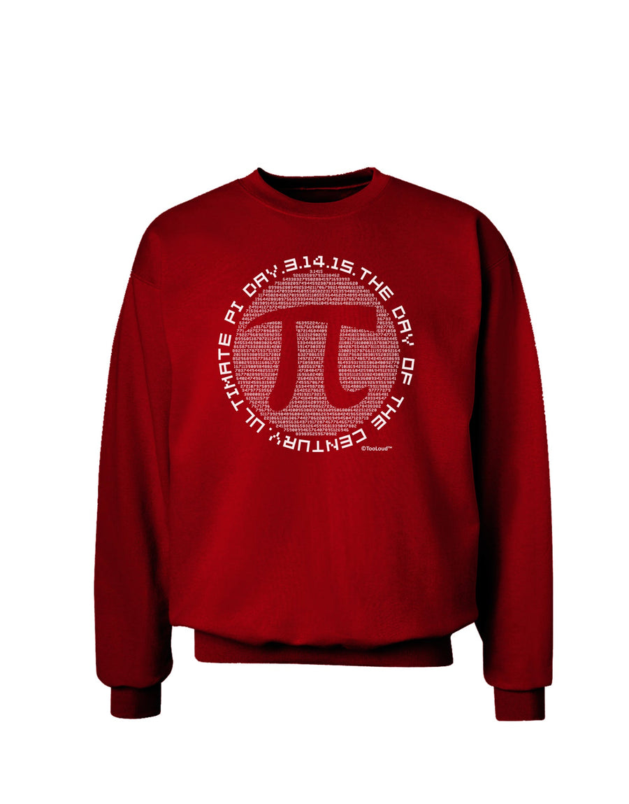 Ultimate Pi Day - Retro Computer Style Pi Circle Adult Dark Sweatshirt by TooLoud-Sweatshirts-TooLoud-Black-Small-Davson Sales
