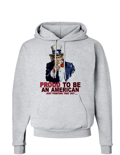 Uncle Sam Proud to be an American Hoodie Sweatshirt-Hoodie-TooLoud-AshGray-Small-Davson Sales