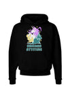 Unicorn Attitude Dark Dark Hoodie Sweatshirt-Hoodie-TooLoud-Black-Small-Davson Sales