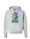 Unicorn Attitude Hoodie Sweatshirt-Hoodie-TooLoud-AshGray-Small-Davson Sales