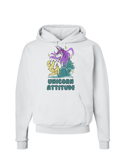 Unicorn Attitude Hoodie Sweatshirt-Hoodie-TooLoud-White-Small-Davson Sales